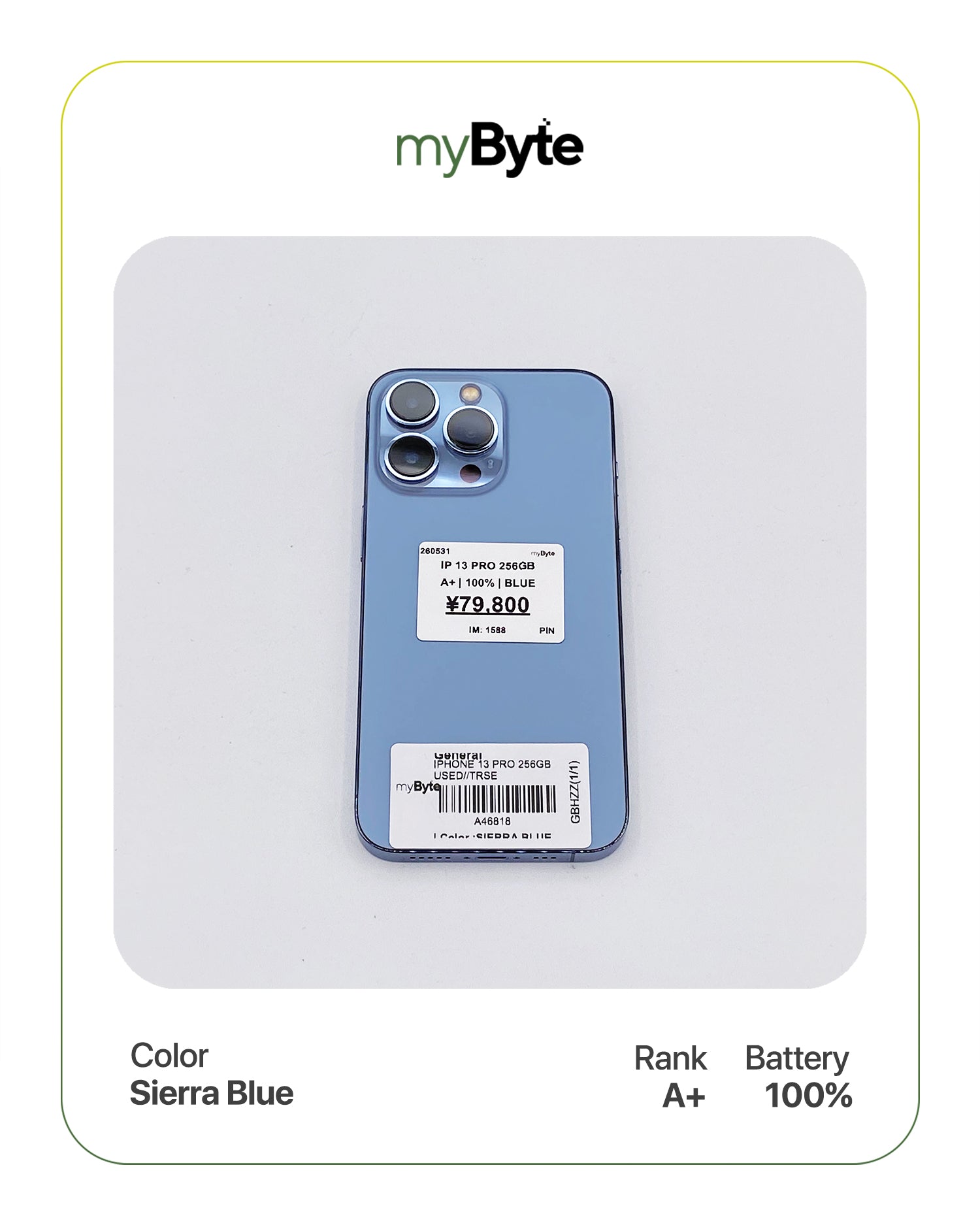 iPhone 13 Pro 5G 256GB (SIM Free) myByte International