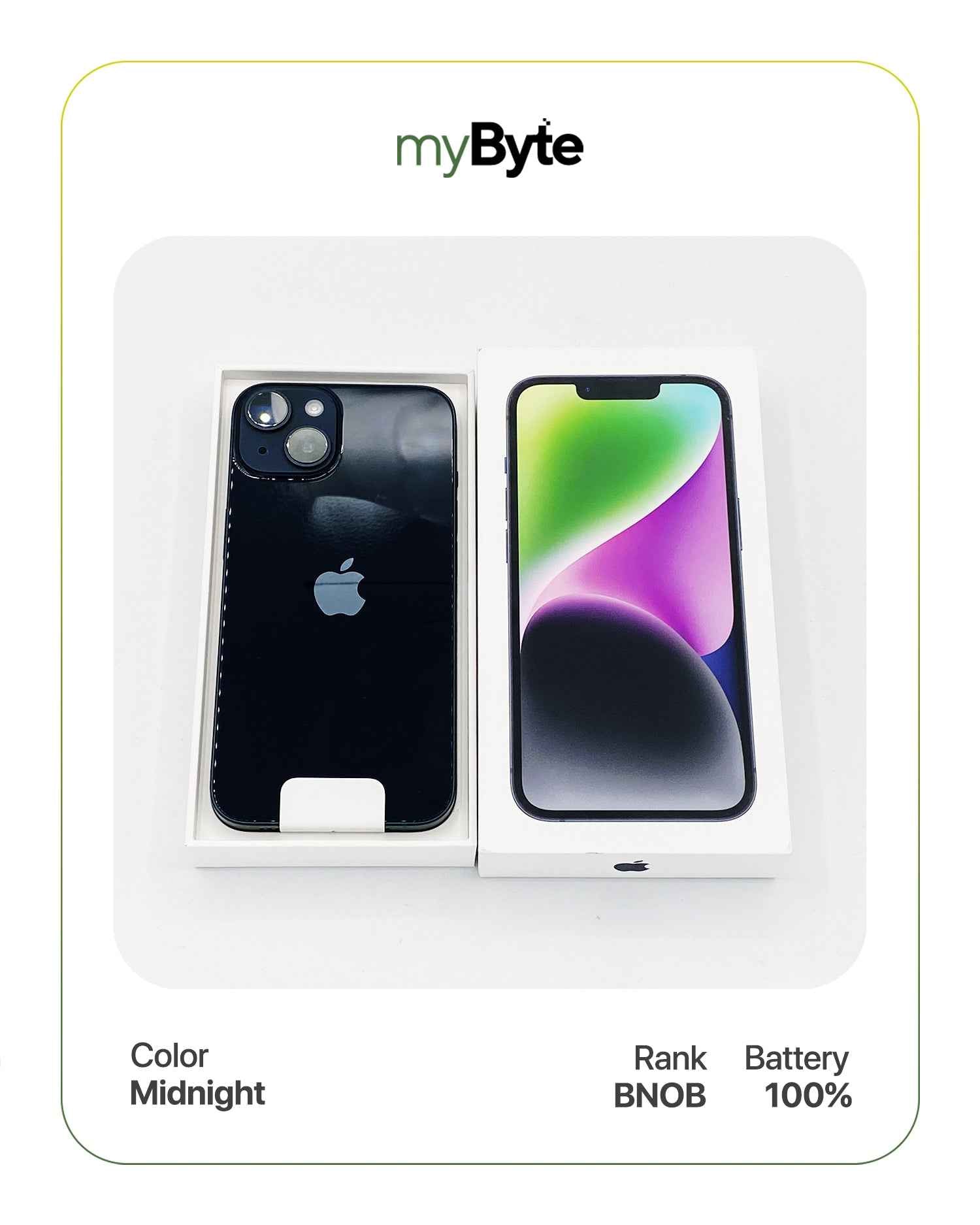 iPhone 14 5G 128GB (Sim Free) Midnight myByte International
