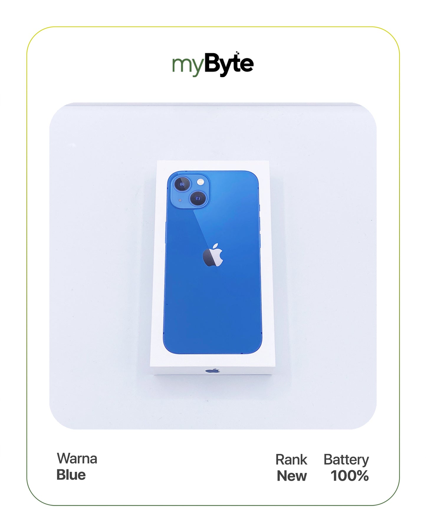iPhone 13 5G 128GB (Sim Free) Blue myByte International