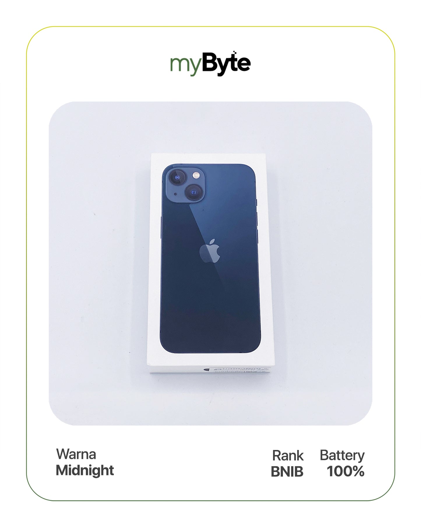 iPhone 13 5G 128GB (Sim Free) Midnight myByte International