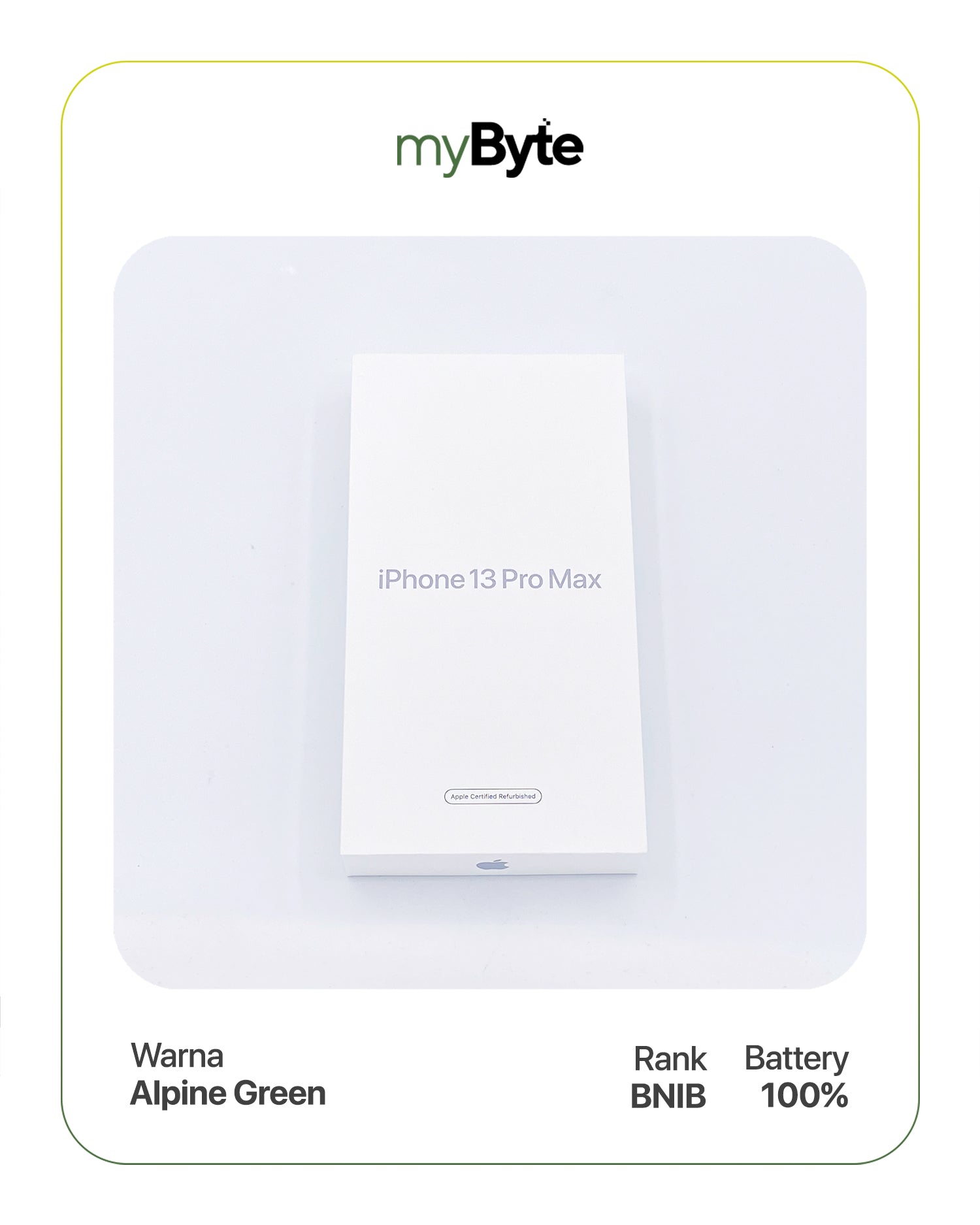 iPhone 13 Pro Max 5G 1TB (SIM Free) Alpine Green SIM Free myByte International