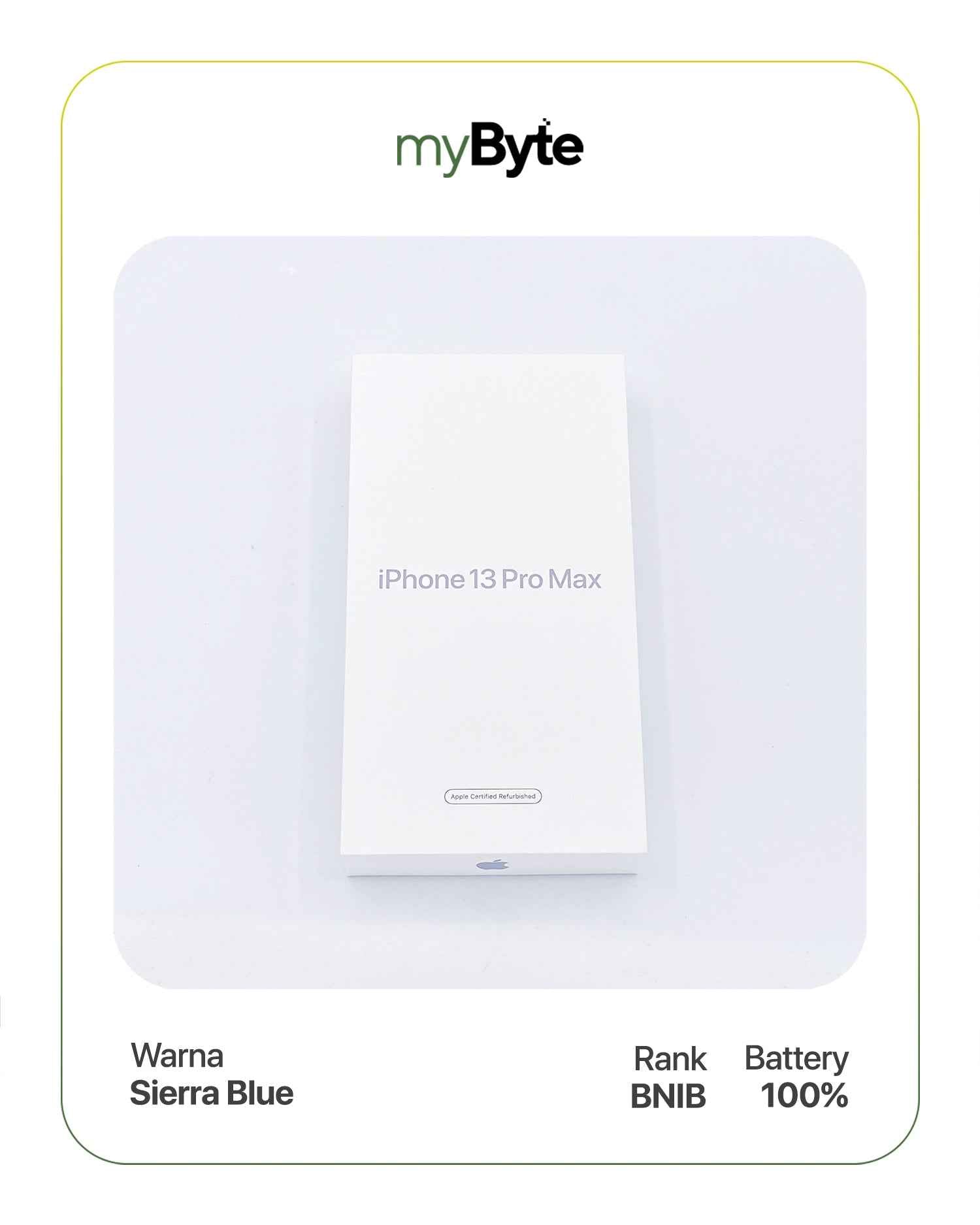 iPhone 13 Pro Max 5G 512GB (SIM Free) Sierra Blue SIM Free myByte International