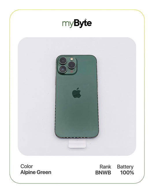 iPhone 13 Pro Max 5G 256GB (SIM Free) Alpine Green SIM Free myByte International