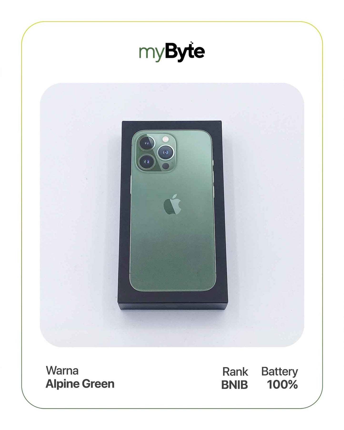 iPhone 13 Pro 5G 128GB (SIM Free) Alpine Green myByte International
