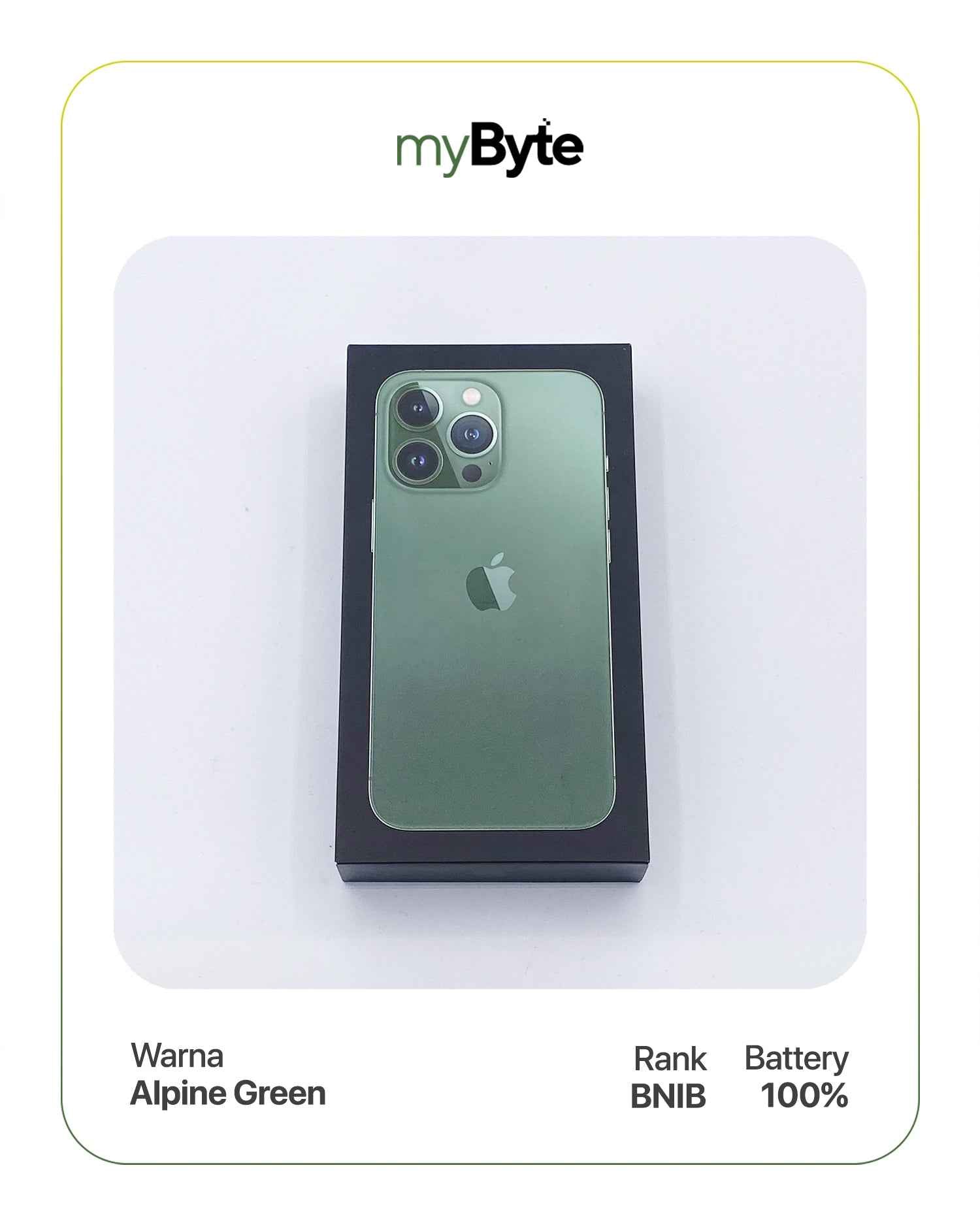 iPhone 13 Pro 5G 128GB (SIM Free) Alpine Green myByte International