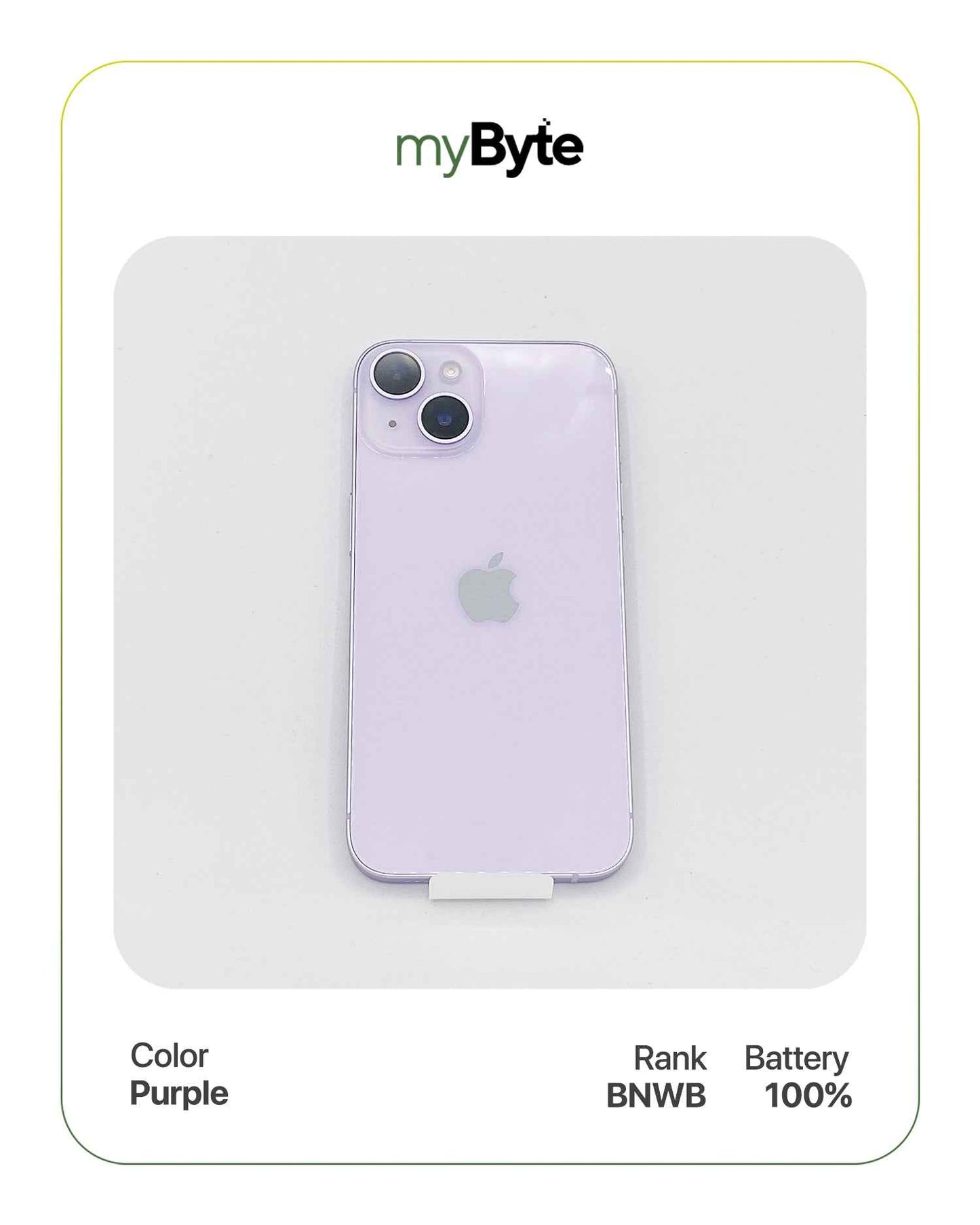 iPhone 14 5G 256GB (Sim Free) Purple myByte International