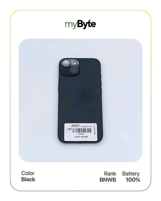 iPhone 15 5G 128GB (Sim Free) Black myByte International