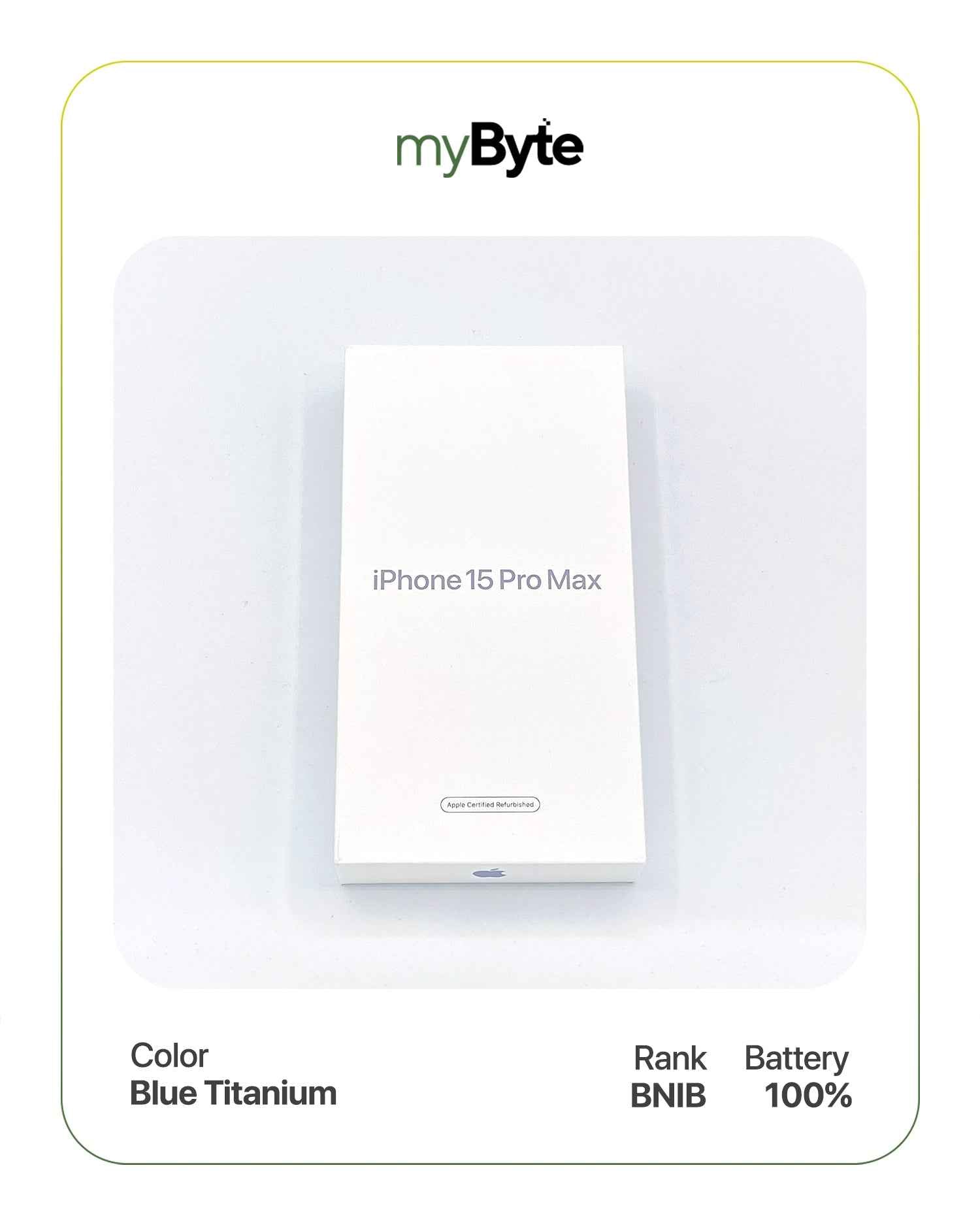 iPhone 15 Pro Max 5G 512GB Silent Camera (Dual SIM) Blue Titanium SIM Free myByte International