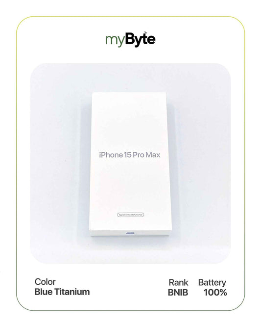 iPhone 15 Pro Max 5G 512GB (SIM Free) Blue Titanium SIM Free myByte International