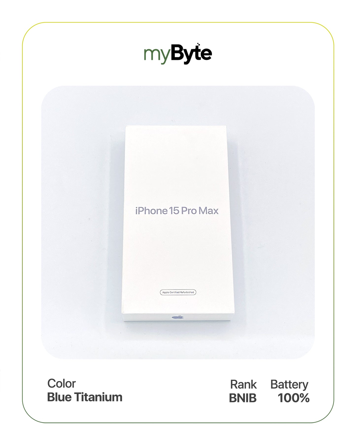 iPhone 15 Pro 5G 128GB (Sim Free) Blue Titanium SIM Free myByte International