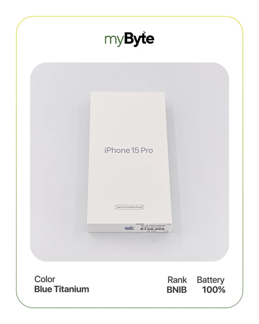 iPhone 15 Pro 5G 256GB (Sim Free) Blue Titanium SIM Free myByte International