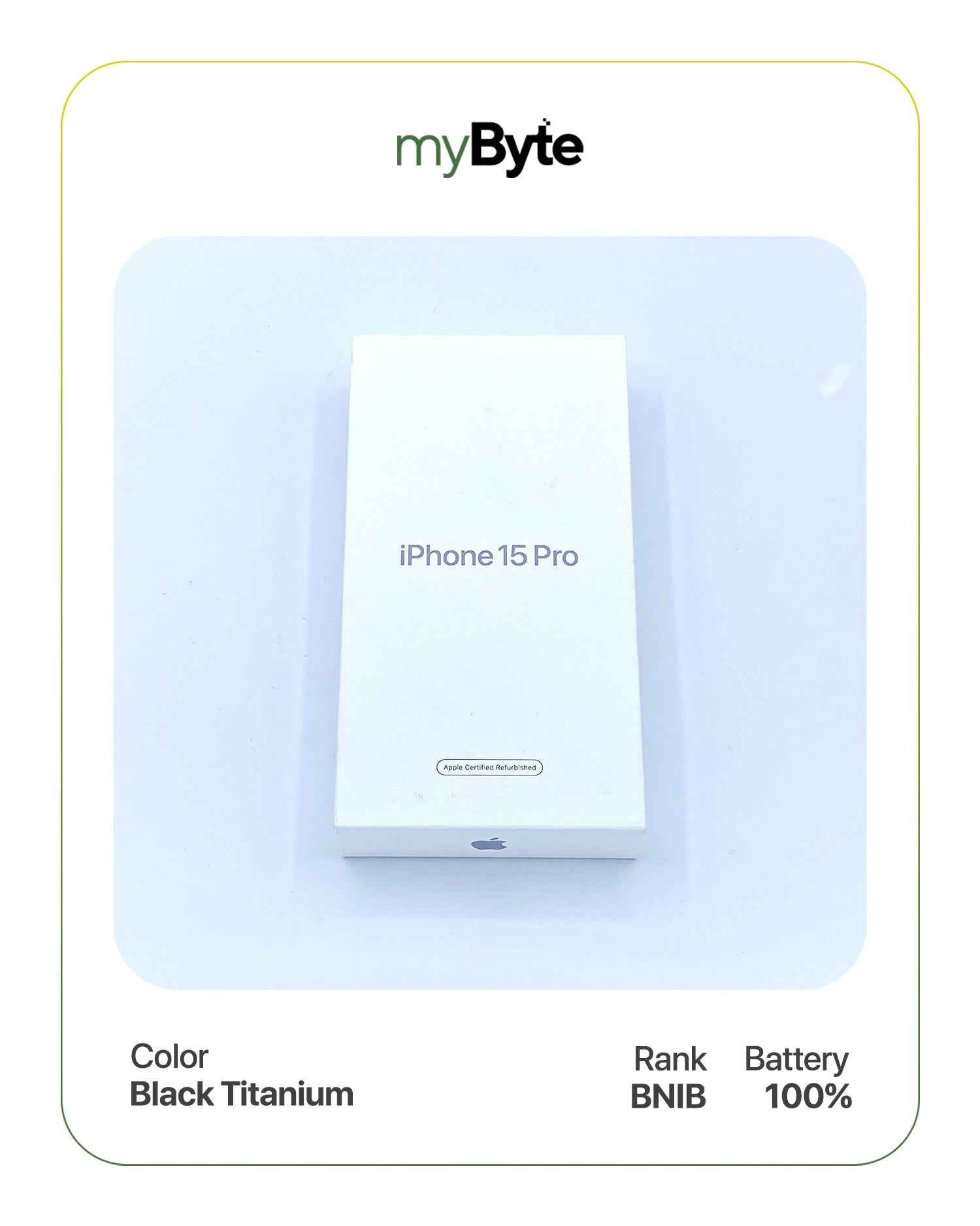 iPhone 15 Pro 5G 256GB (Sim Free) Black Titanium SIM Free myByte International