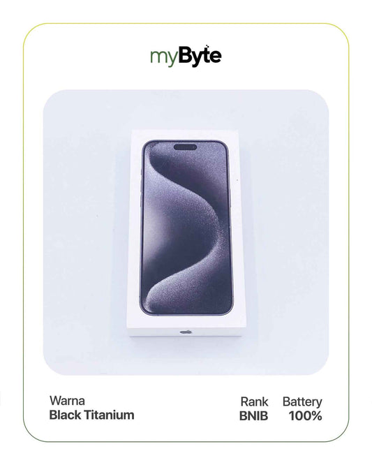 iPhone 15 Pro 5G 256GB (Sim Free) Black Titanium SIM Free myByte International