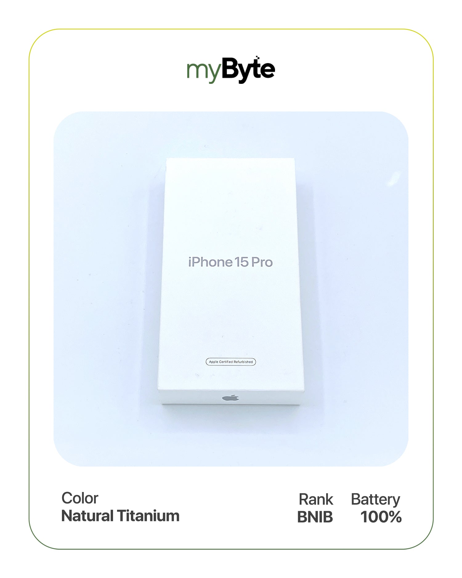iPhone 15 Pro 5G 128GB (Sim Free) Natural Titanium SIM Free myByte International
