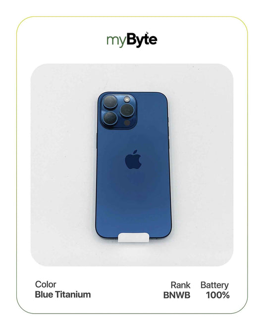 iPhone 15 Pro Max 5G 512GB (SIM Free) Blue Titanium myByte International