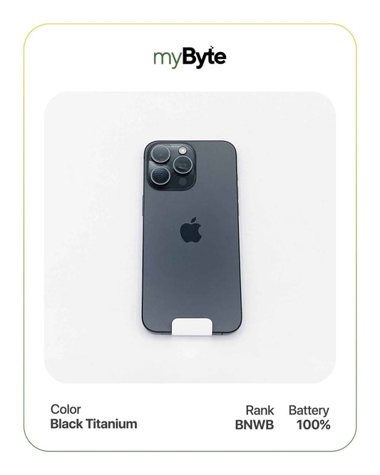 iPhone 15 Pro Max 5G 512GB (SIM Free) Black Titanium myByte International