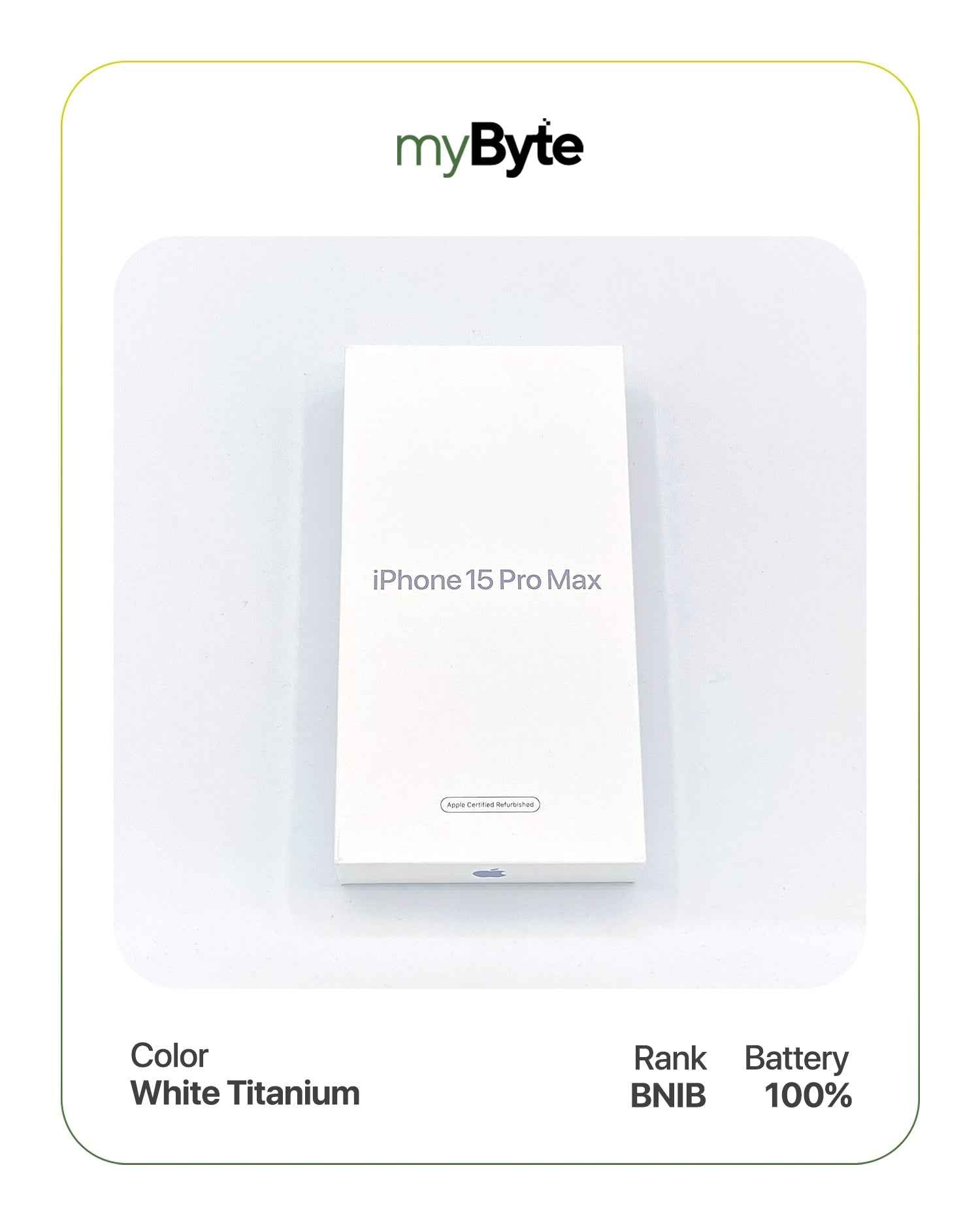 iPhone 15 Pro Max 5G 256GB (Sim Free) White Titanium SIM Free myByte International
