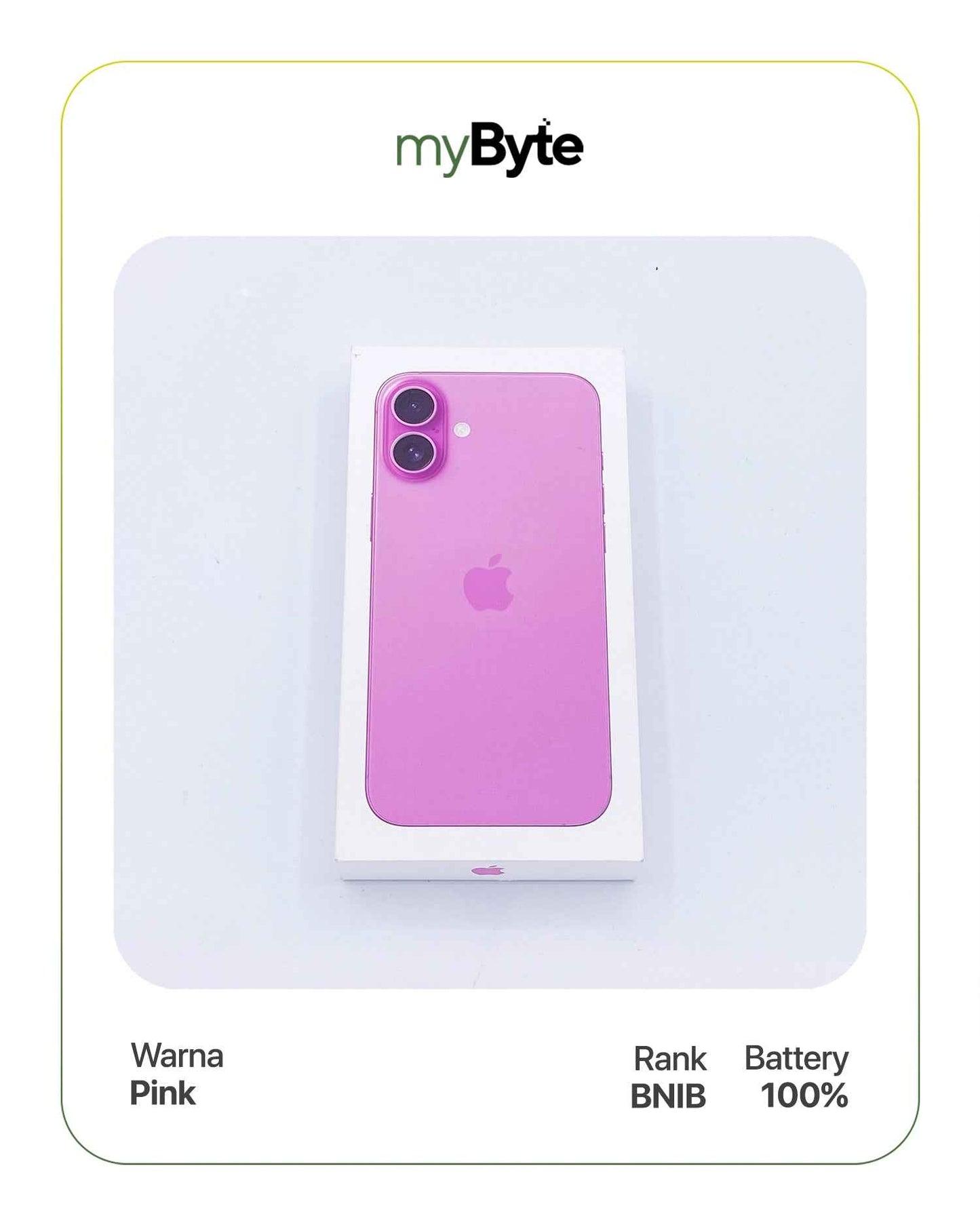 iPhone 16 5G 256GB (SIM Free) Pink myByte International