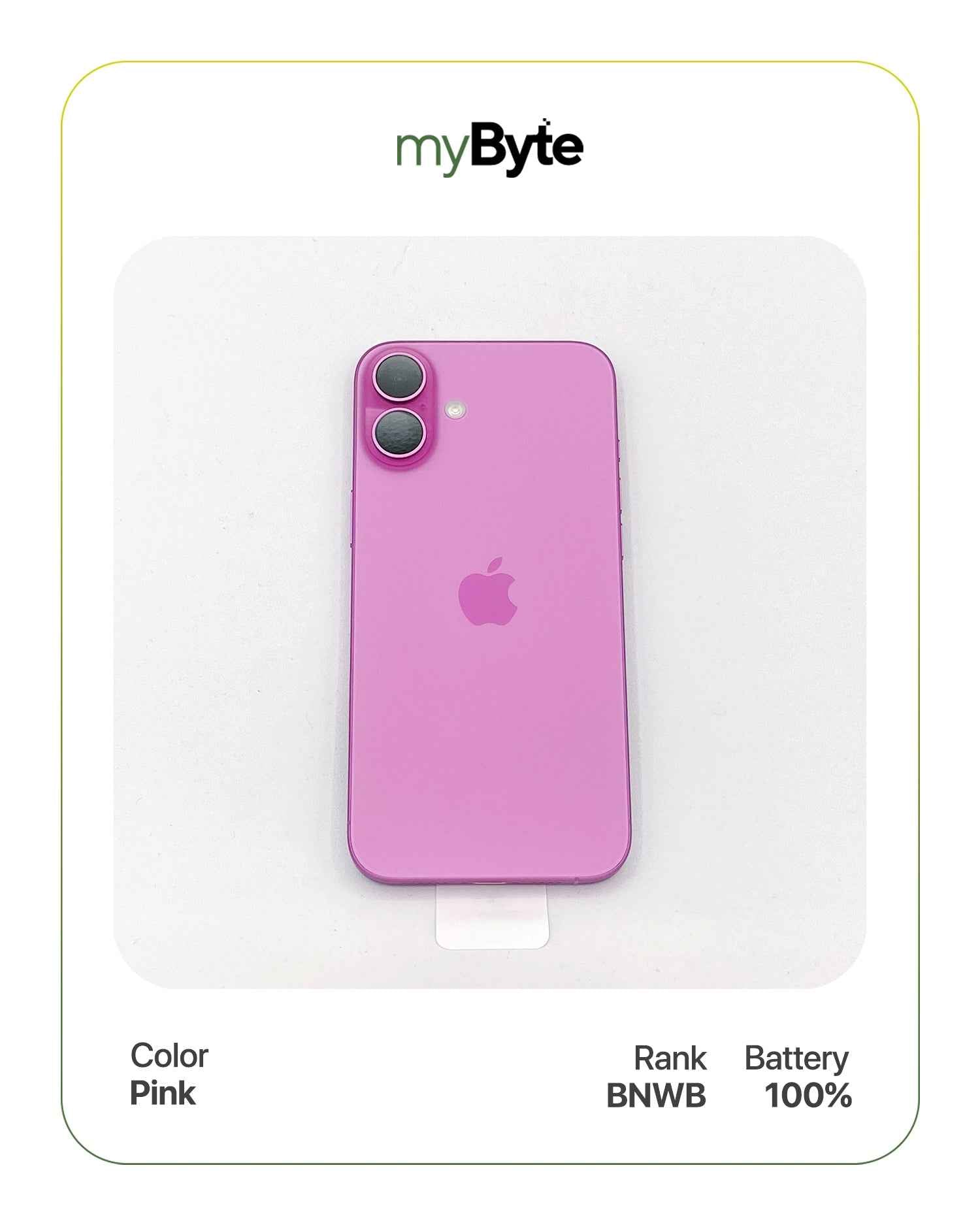iPhone 16 5G 128GB (SIM Free) myByte International