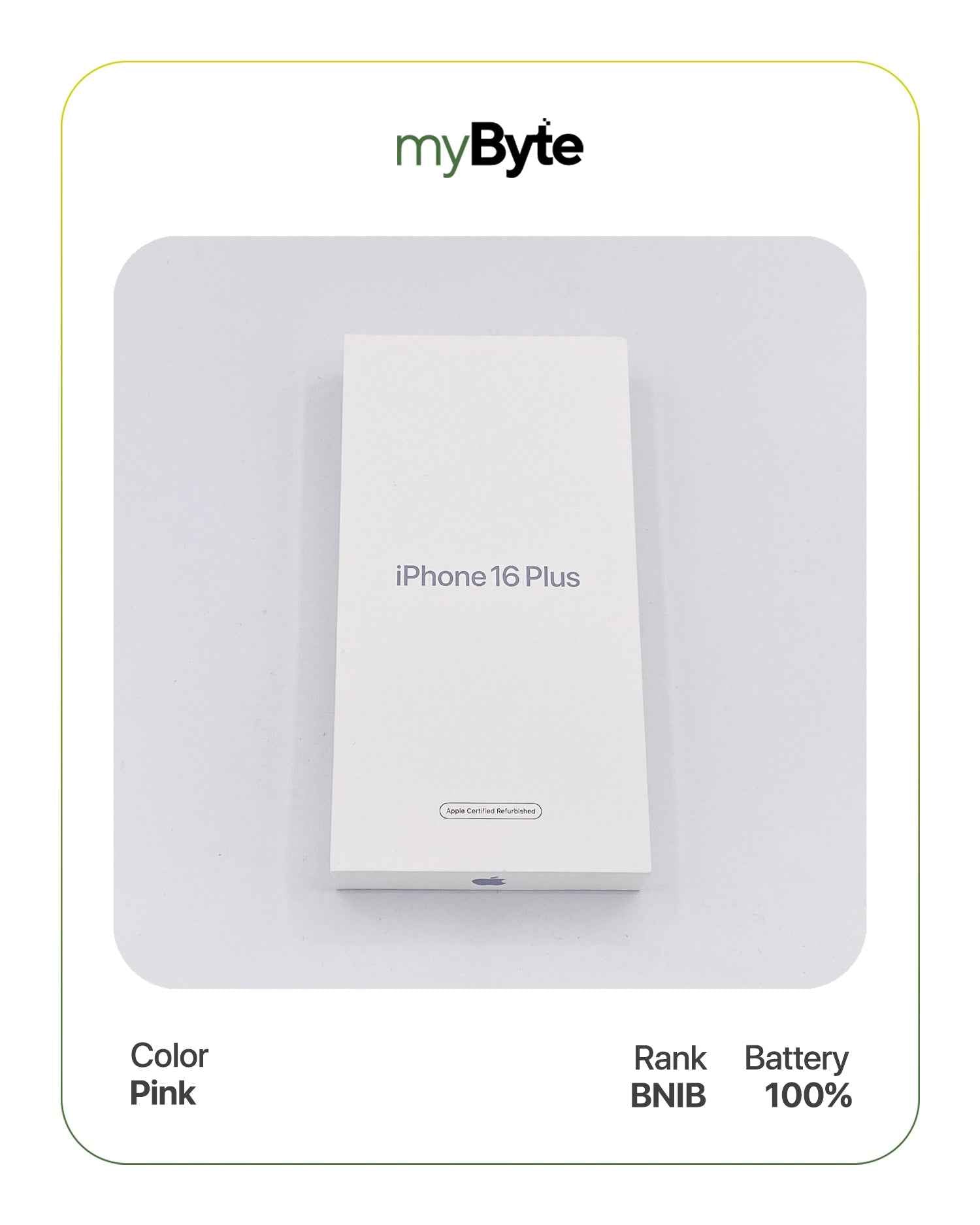 iPhone 16 Plus 5G 128GB (SIM Free) Pink SIM Free myByte International