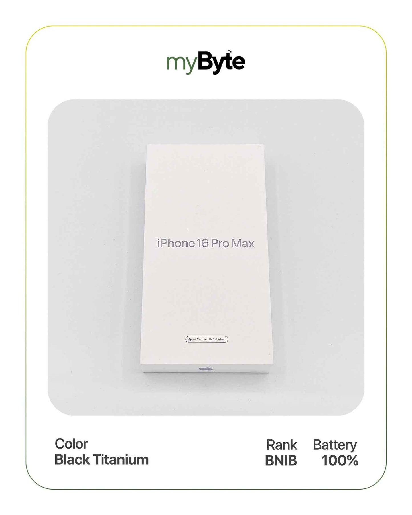 iPhone 16 Pro Max 5G 1TB (Sim Free) Black Titanium SIM Free myByte International