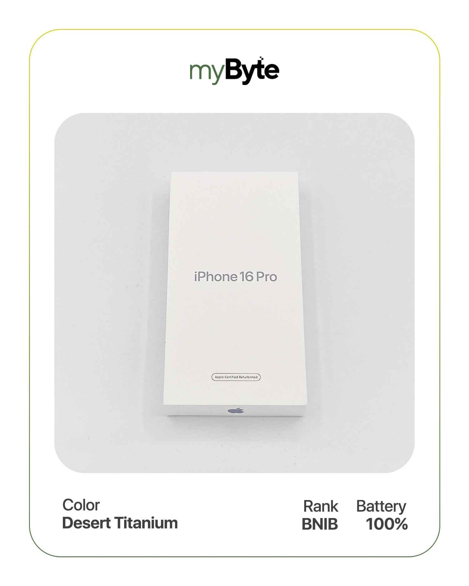 iPhone 16 Pro 5G 512GB (Sim Free) Desert Titanium SIM Free myByte International