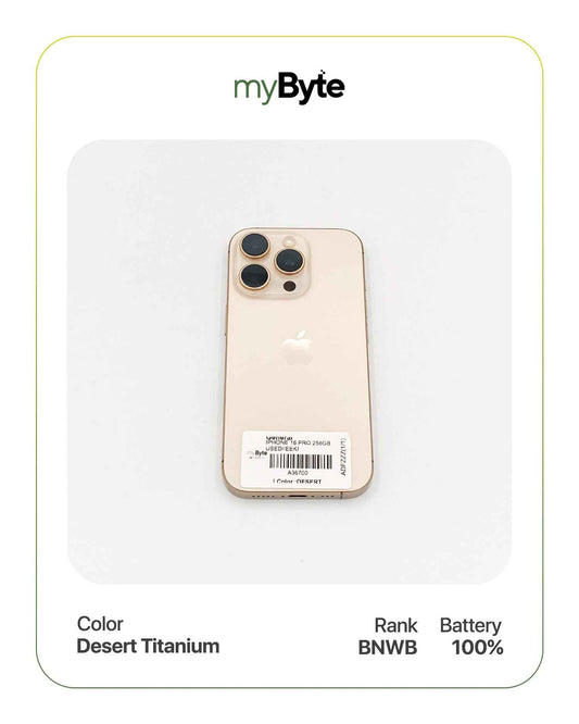 iPhone 16 Pro Max 5G 256GB (SIM Free) Desert Titanium myByte International