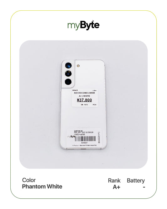 Samsung Galaxy S22 5G 256GB Docomo Ver. (SIM Free) Phantom White SIM Free myByte International