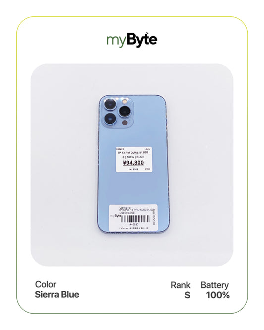 iPhone 13 Pro Max 5G 512GB Silent Camera (Dual SIM) myByte International