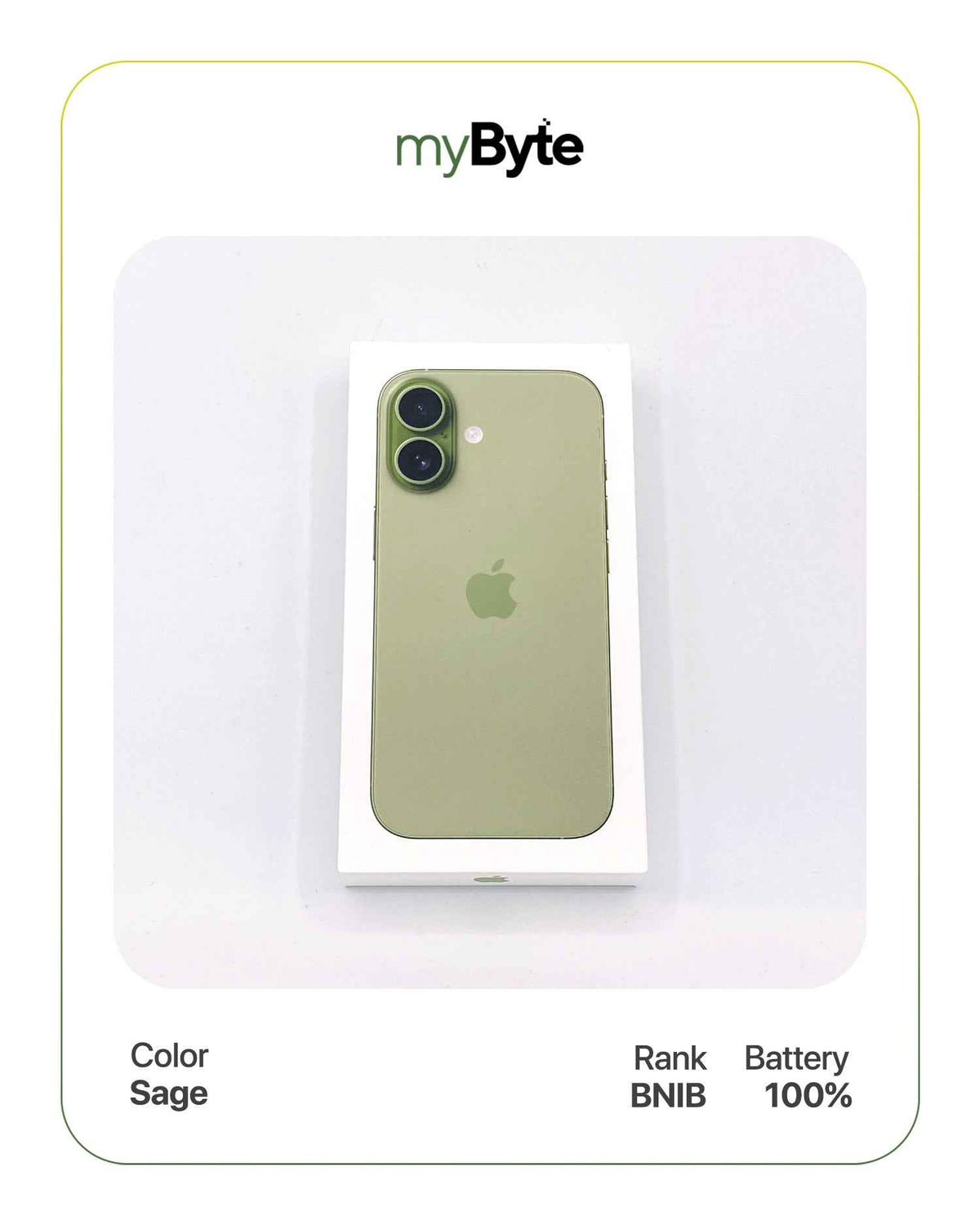 iPhone 17 5G 256GB SIM Fisik (SIM Free) Sage myByte International