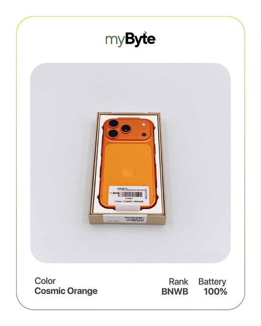 iPhone 17 Pro Max 5G 256GB eSIM (SIM Free) Cosmic Orange myByte International