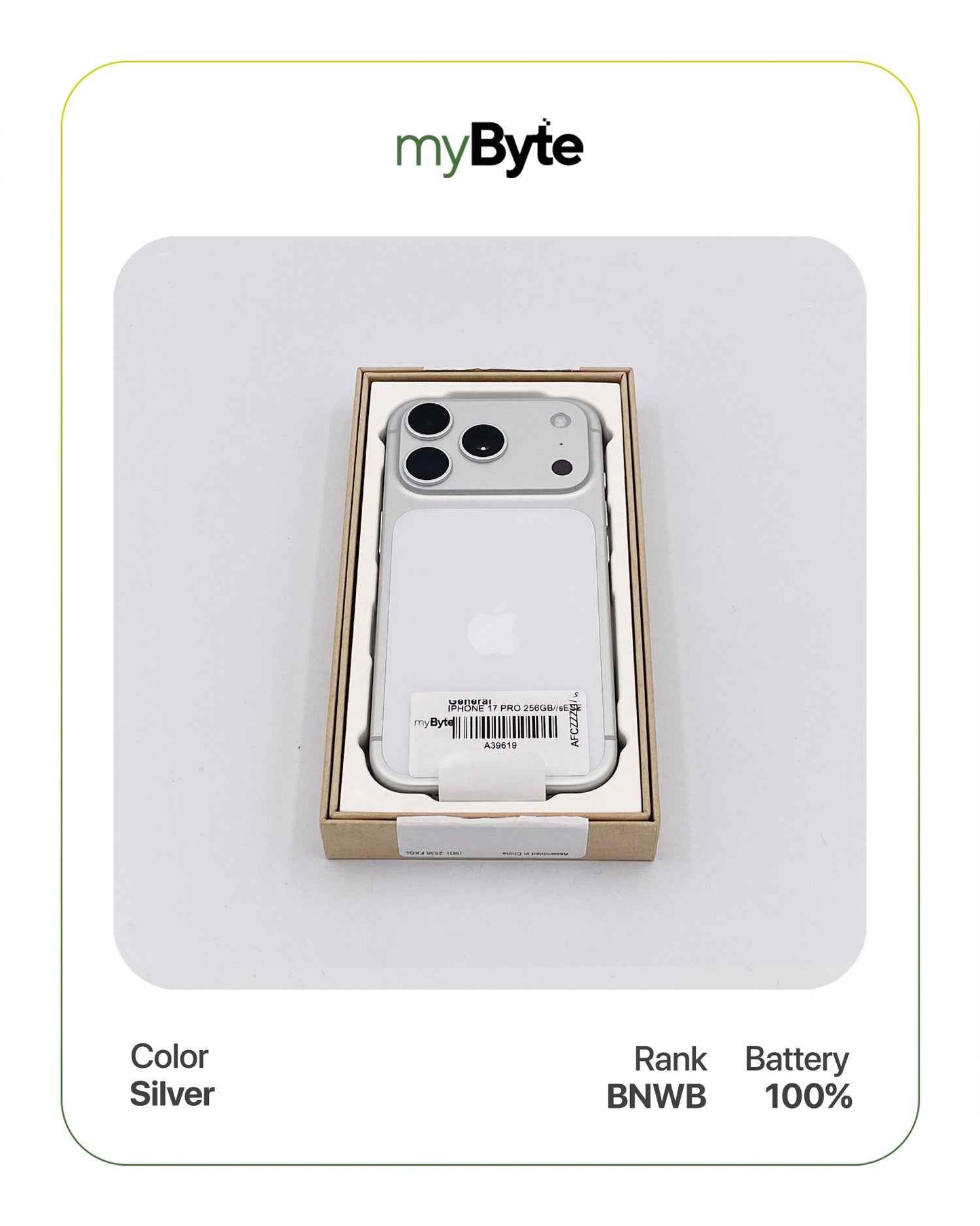 iPhone 17 Pro 5G 256GB eSIM (SIM Free) Silver SoftBank (-) myByte International