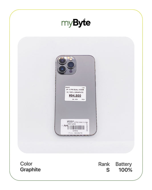 iPhone 13 Pro Max 5G 512GB Silent Camera (Dual SIM) myByte International