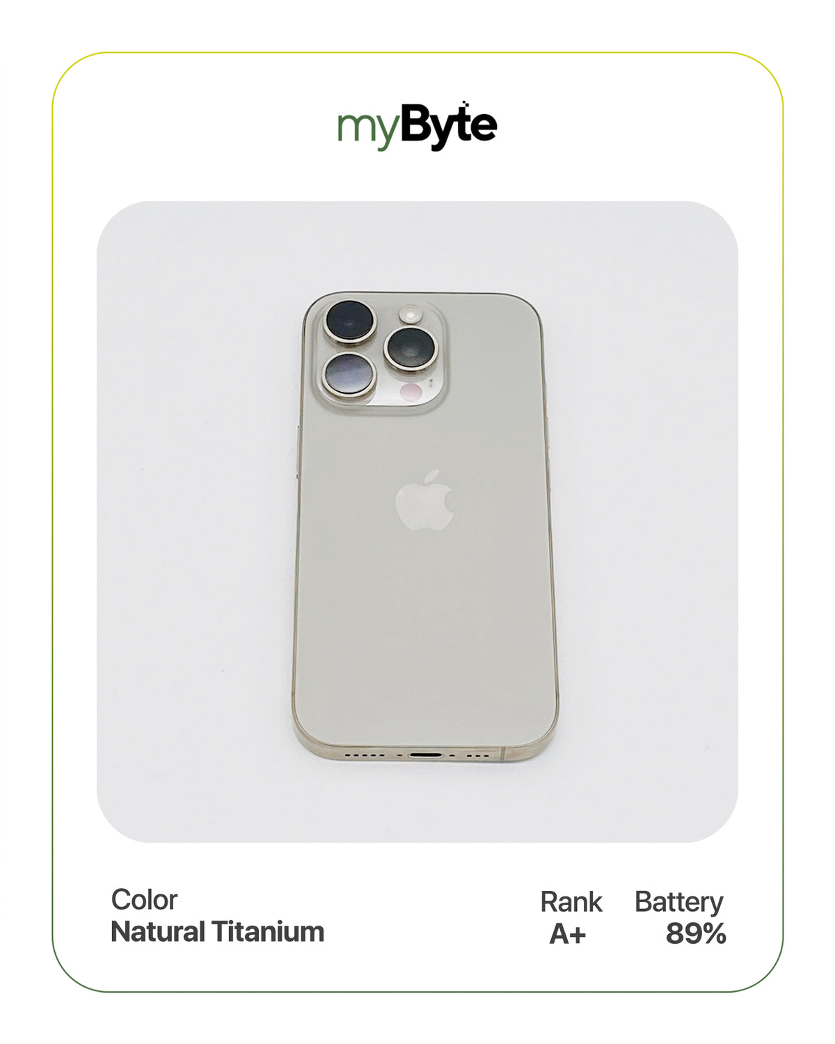 iPhone 16 Pro 5G 128GB (SIM Free) myByte International