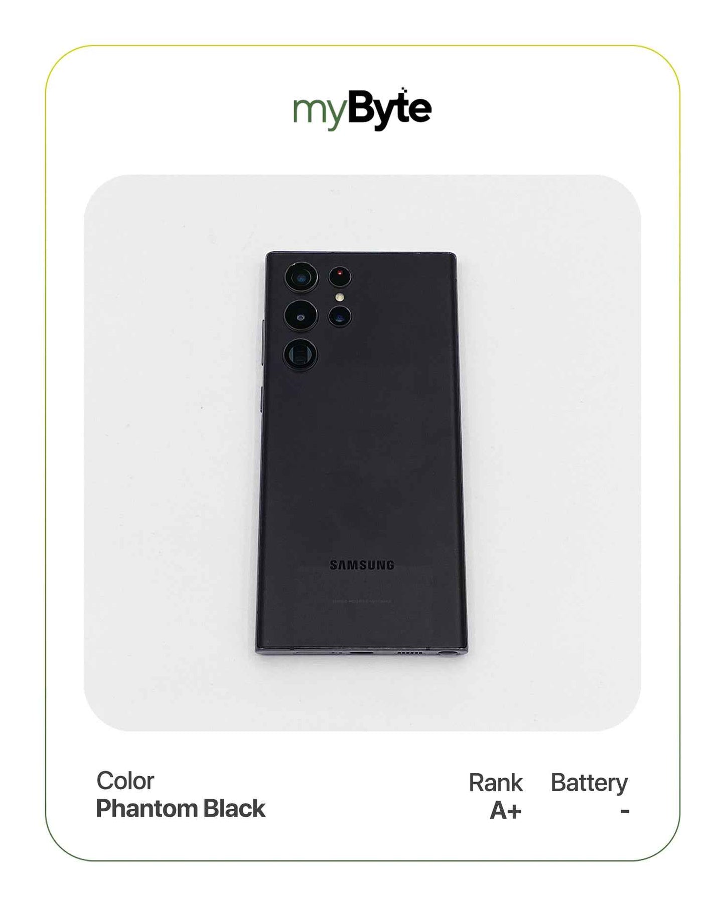 Samsung Galaxy S22 Ultra 5G 256GB (SIM Free) myByte International