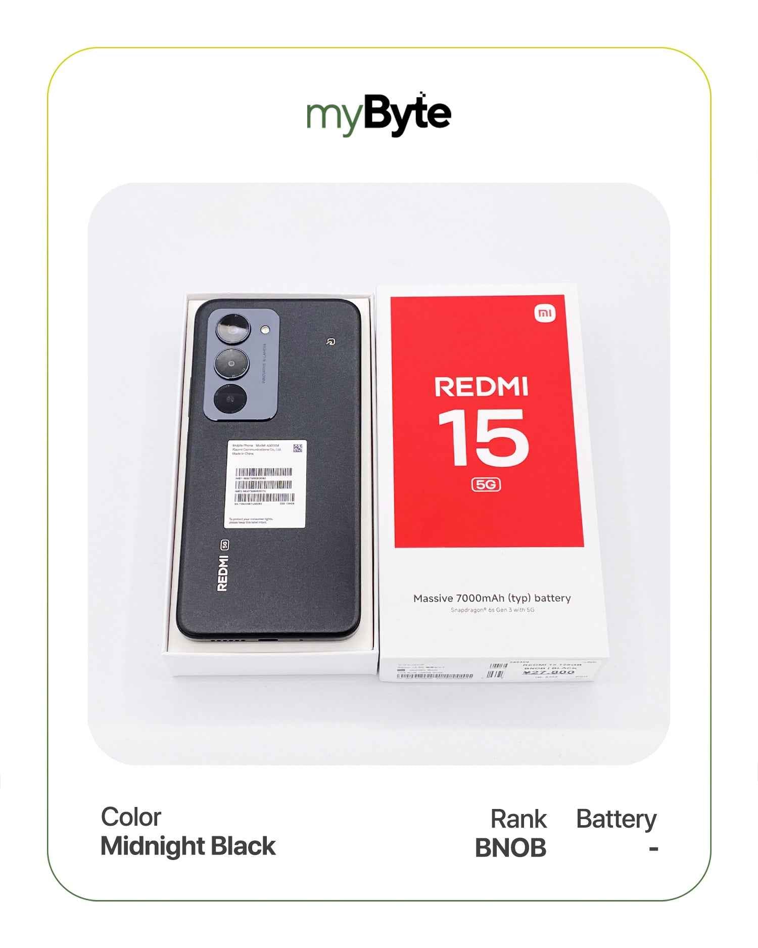 Redmi 15 5G 128GB (SIM Free) myByte International