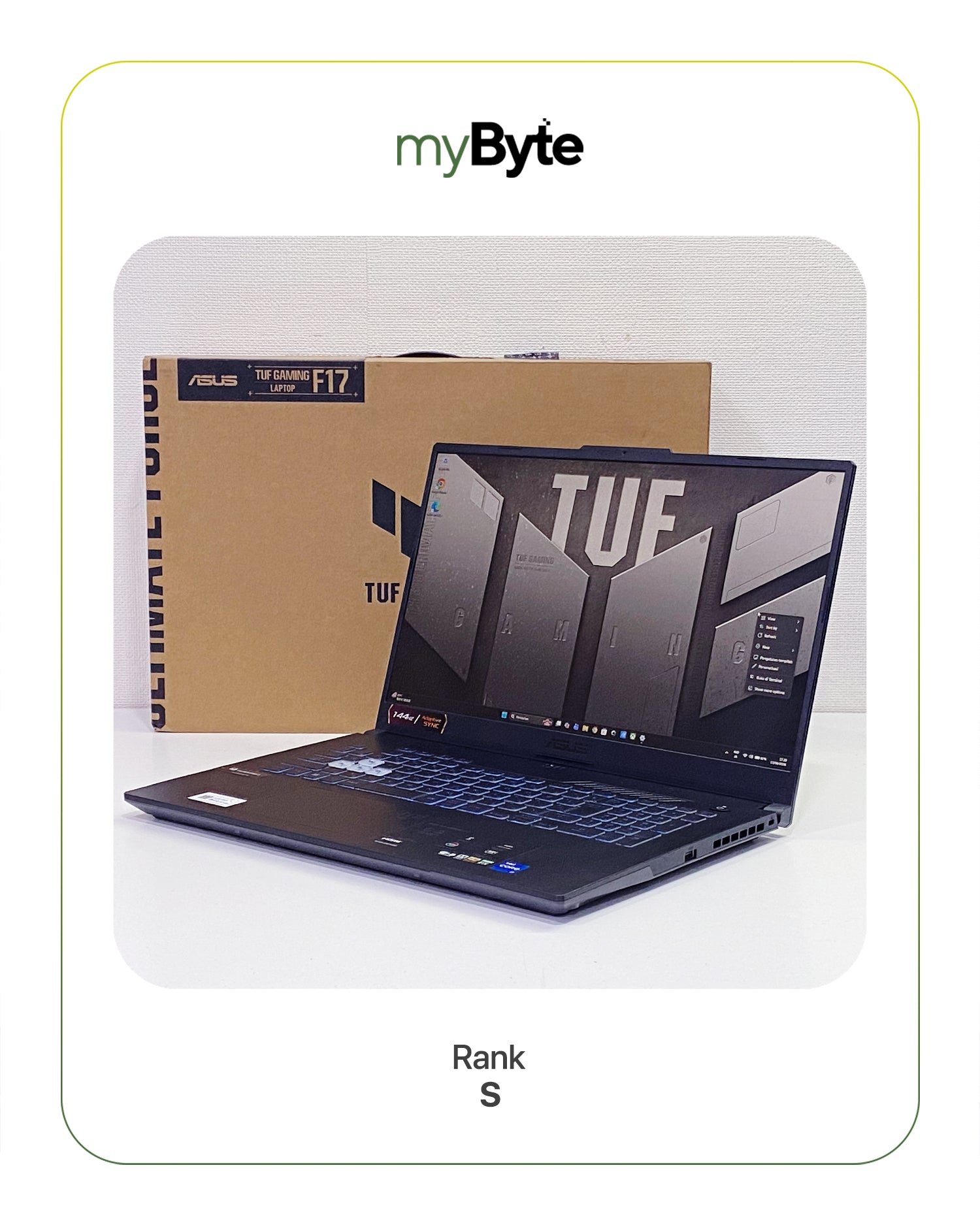 ASUS TUF Gaming F17 FX707ZE myByte International