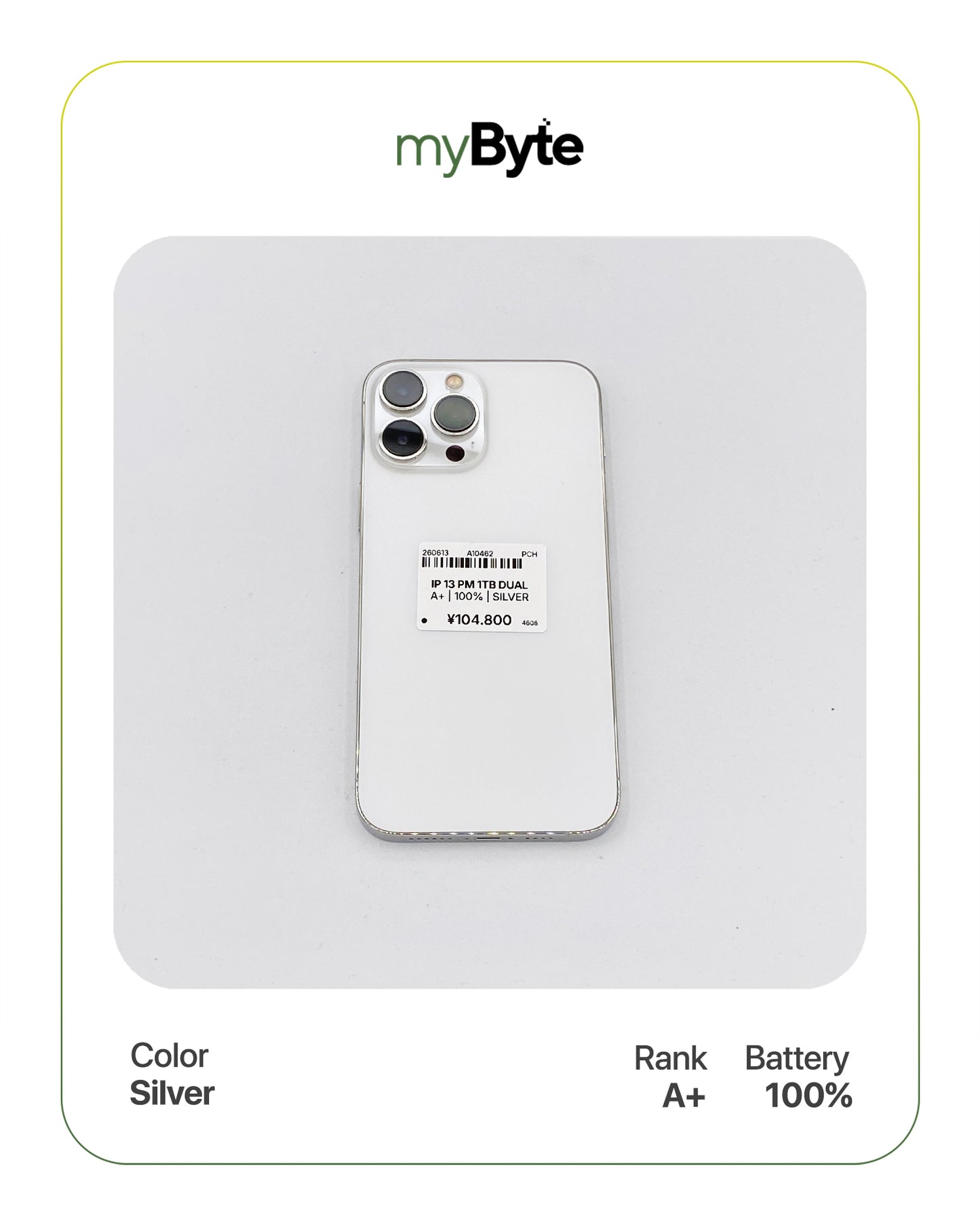 iPhone 13 Pro Max 5G 1TB Silent Camera (Dual SIM) myByte International