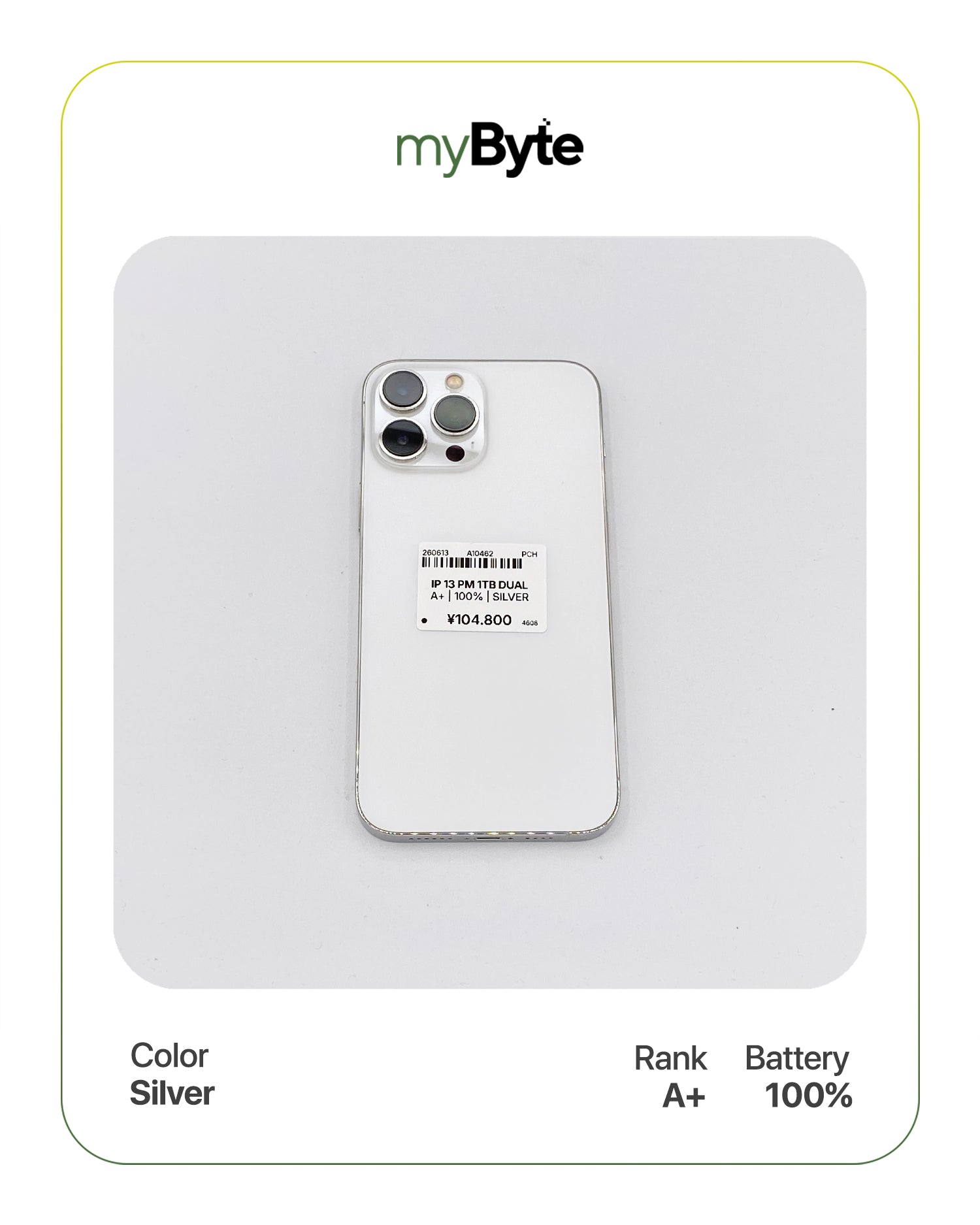 iPhone 13 Pro Max 5G 1TB Silent Camera (Dual SIM) myByte International