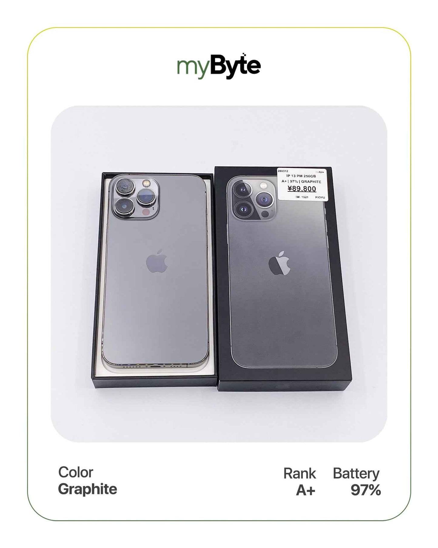 iPhone 13 Pro Max 5G 256GB (SIM Free) myByte International