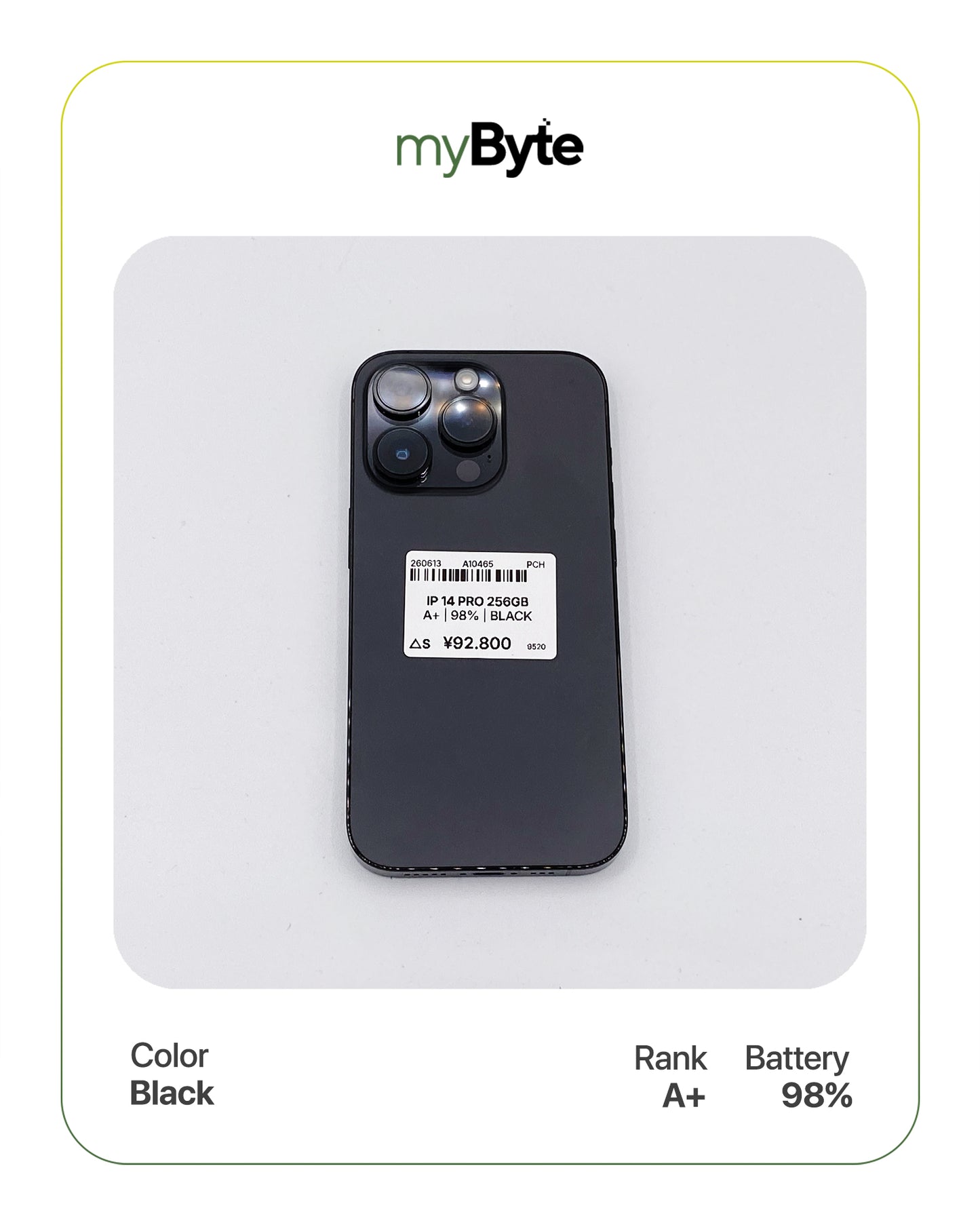 iPhone 14 Pro 5G 256GB (SIM Free) myByte International