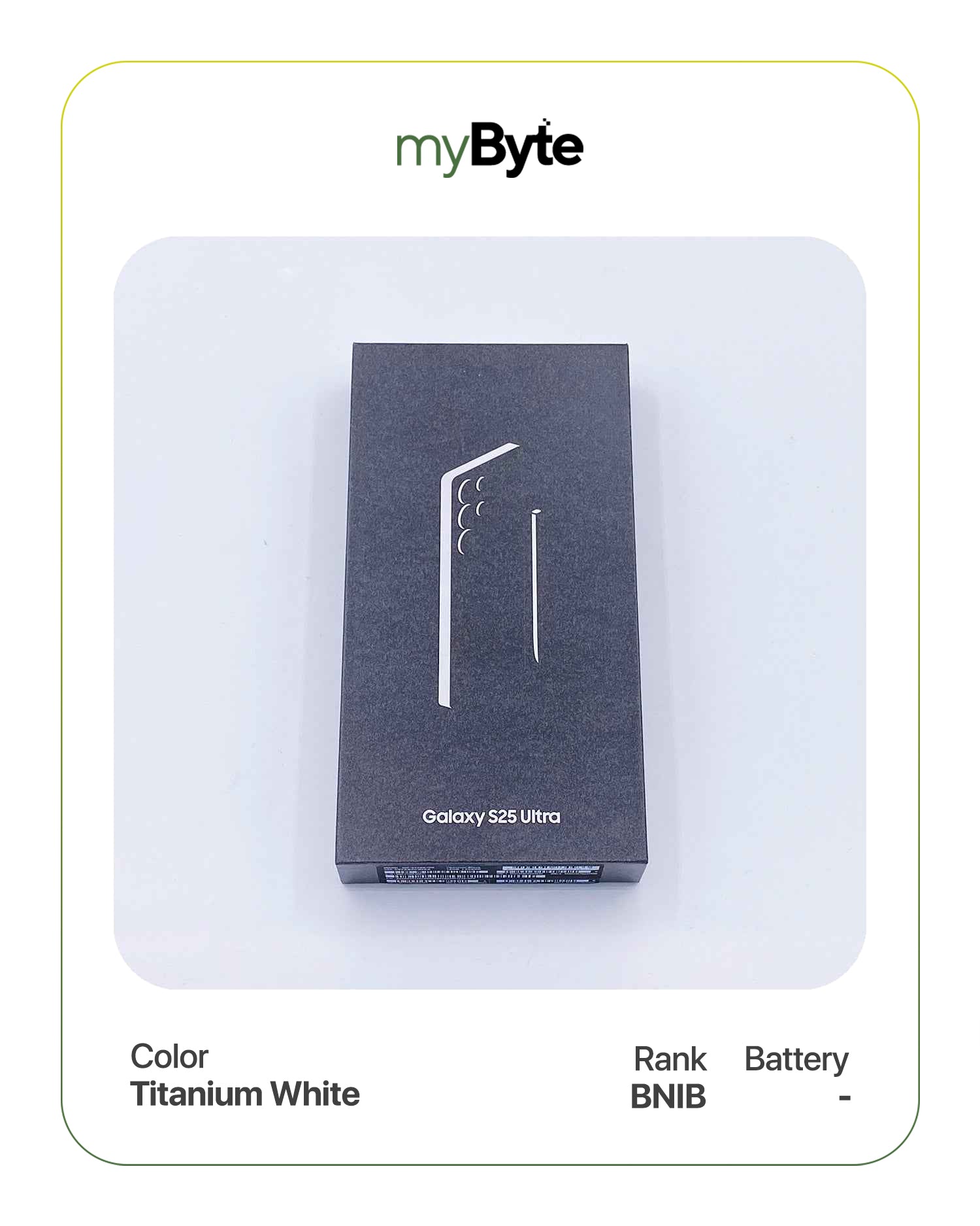 Samsung Galaxy S25 Ultra 5G 256GB Silent Camera (Dual SIM) Titanium White SIM Free myByte International