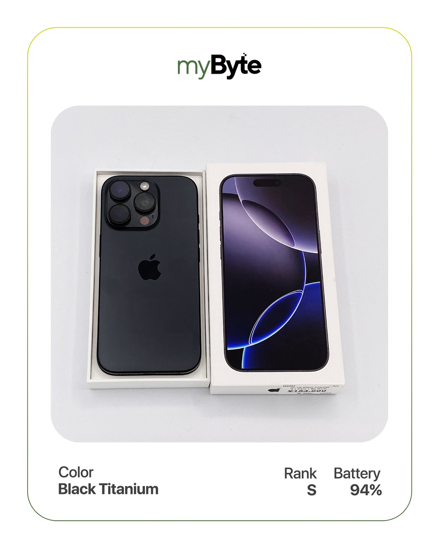 iPhone 16 Pro 5G 256GB (SIM Free) myByte International