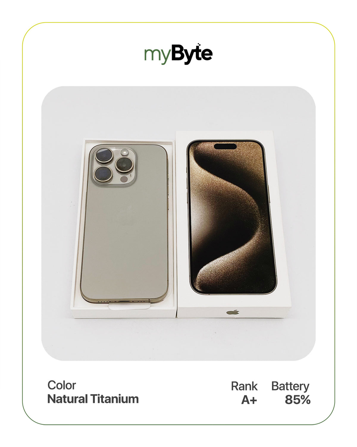 iPhone 15 Pro 5G 256GB (SIM Free) myByte International