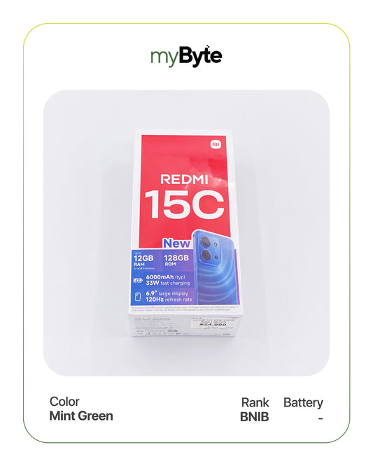 Redmi 15C 128GB (SIM Free) Mint Green SIM Free myByte International