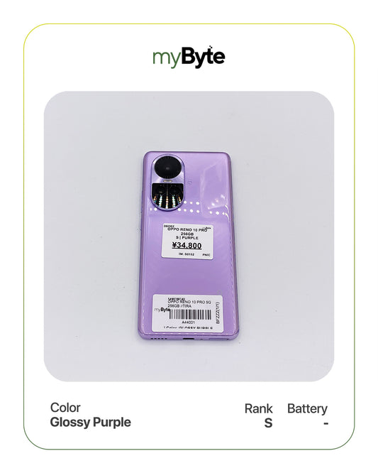 OPPO Reno10 Pro 5G 256GB (Sim Free) Glossy Purple myByte International
