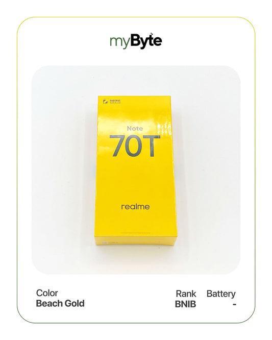 [Gold] Realme Note 70T 128GB (Sim Free) image 0