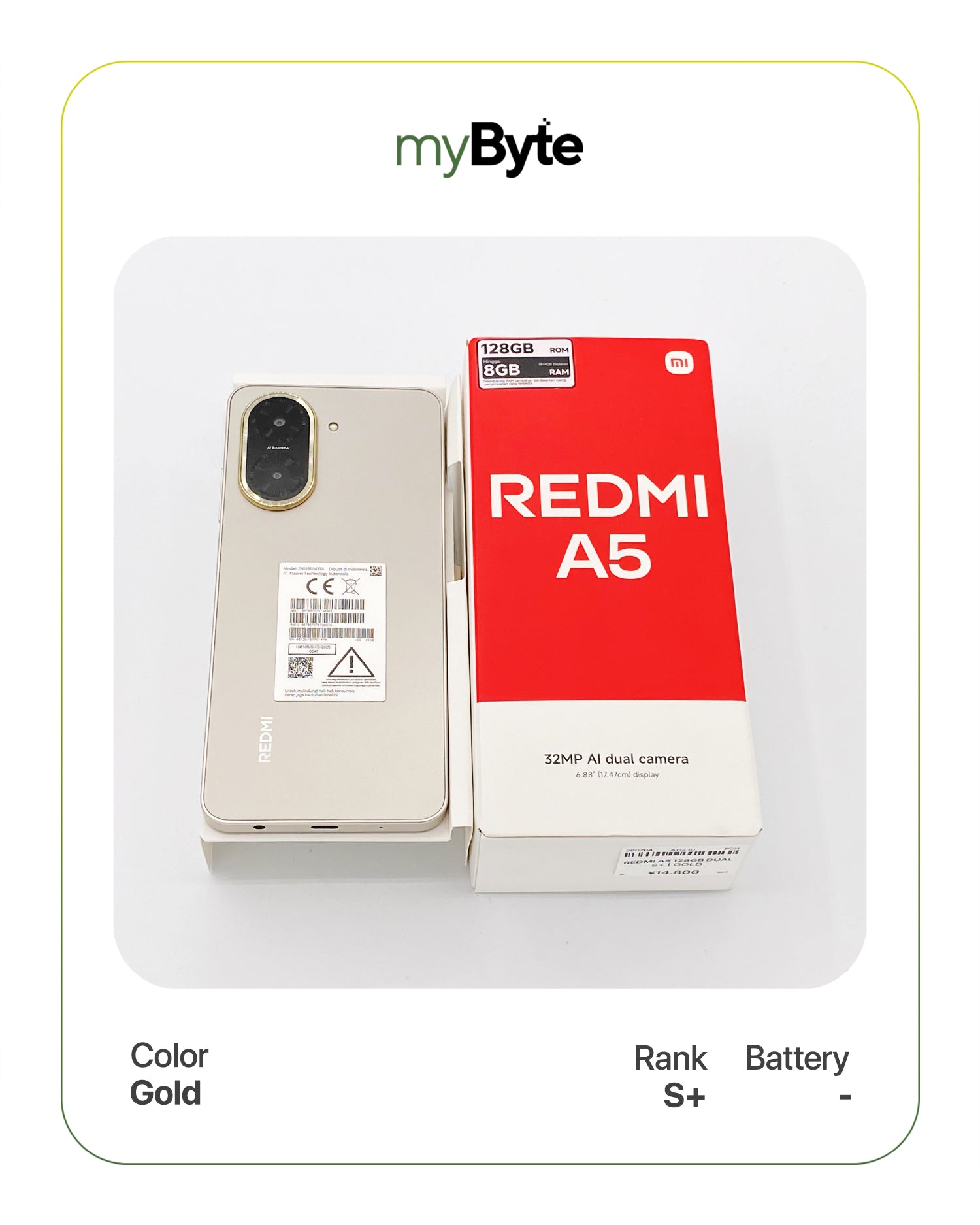Redmi A5 128GB Silent Camera (Dual SIM) myByte International