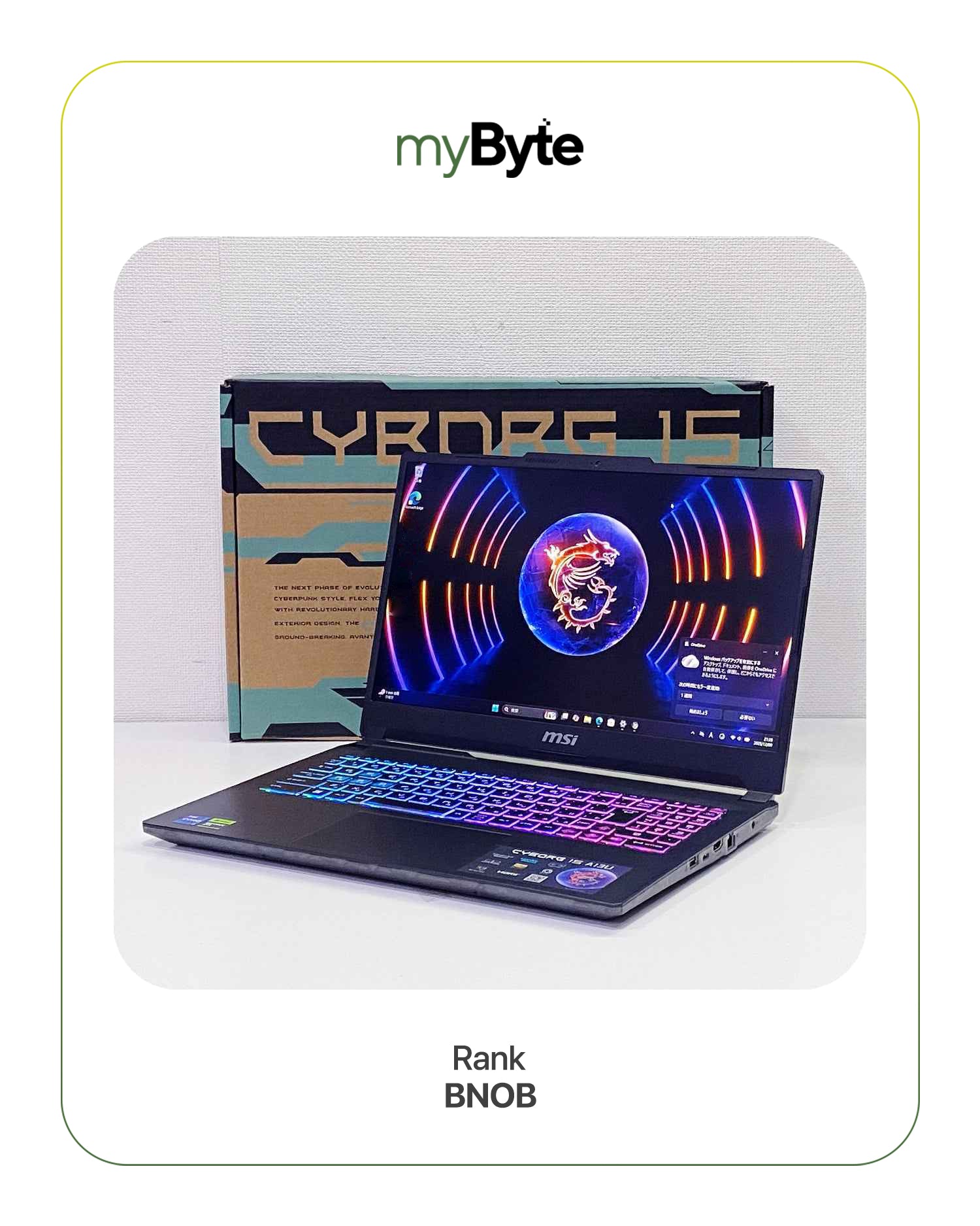 Gaming MSI Cyborg 15 A13VFK myByte International