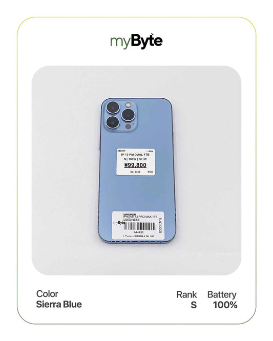 iPhone 13 Pro Max 5G 1TB Silent Camera (Dual SIM) myByte International
